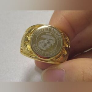 USMC signet EGA United States Marine Corps ring Choose Color
